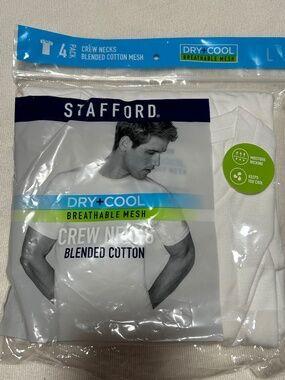 STAFFORD  MENS CREW NECK 4 PACK $22